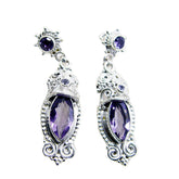 Abigail Multiple Stud Earrings in Stunning Amethyst Design Amethyst Purple Stud